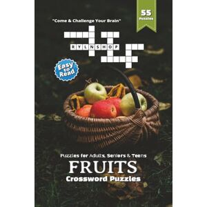 shop, RYLN Fruits Crossword Puzzle Book: Juicy Crossword Puzzles Featuring Mangosteen, Wineberry, Salmonberry & More 6×9 Inches, 110 Pages Over 50 Enjoyable Puzzles for Relaxing Moments shop, RYLN Fruits Crossword Puzzle Book: Juicy Crossword Puzzles Featuring Mangosteen, Wineberry, Salmonberry & More 6×9 Inches, 110 Pages Over 50 Enjoyable Puzzles for Relaxing Moments