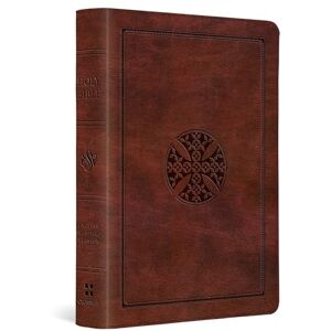 ESV Large Print Compact Bible (TruTone, Brown, Mosaic Cross Design) ESV Large Print Compact Bible (TruTone, Brown, Mosaic Cross Design)