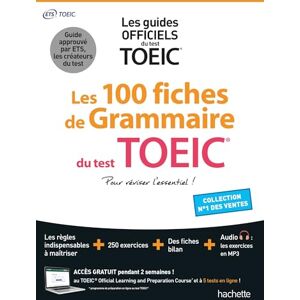 Collectif Les 100 fiches de grammaire du test TOEIC® (conforme au nouveau test TOEIC): Pour réviser l'essentiel ! Collectif Les 100 fiches de grammaire du test TOEIC® (conforme au nouveau test TOEIC): Pour réviser l'essentiel !