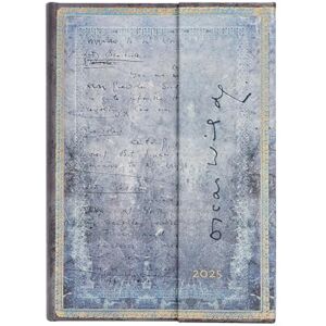 Paperblanks Kalendarz 2025 Wilde, The Importance of Being Earnest Midi Dzienny: jeden dzień na stronie, zamykany na Magnes, Papier 80 GSM Paperblanks Kalendarz 2025 Wilde, The Importance of Being Earnest Midi Dzienny: jeden dzień na stronie, zamykany na Magnes, Papier 80 GSM