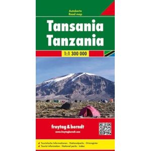 Freytag & Berndt Tanzania f&b (+r): Wegenkaart 1:1 300 000 Freytag & Berndt Tanzania f&b (+r): Wegenkaart 1:1 300 000