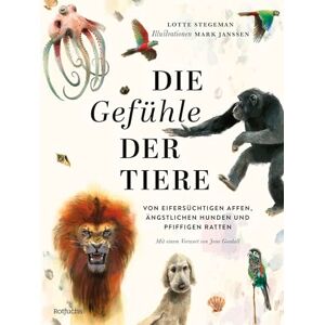 Stegeman, Lotte Die Gefühle der Tiere: Von eifersüchtigen Affen, ängstlichen Hunden und pfiffigen Ratten: Kinderbuch ab 8 Jahre mit fotorealistischen Illustrationen Stegeman, Lotte Die Gefühle der Tiere: Von eifersüchtigen Affen, ängstlichen Hunden und pfiffigen Ratten: Kinderbuch ab 8 Jahre mit fotorealistischen Illustrationen