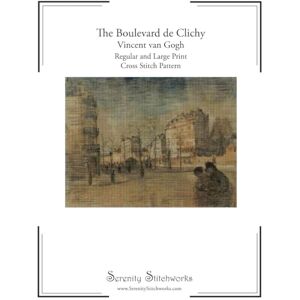 Stitchworks, Serenity The Boulevard de Clichy Cross Stitch Pattern Vincent van Gogh: Regular and Large Print Cross Stitch Pattern Stitchworks, Serenity The Boulevard de Clichy Cross Stitch Pattern Vincent van Gogh: Regular and Large Print Cross Stitch Pattern