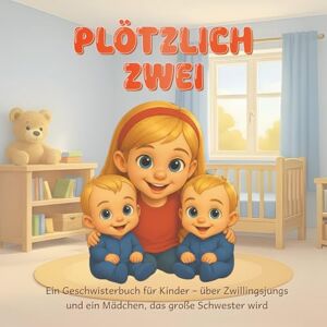 Janzen, Jana PLÖTZLICH ZWEI: Ein Geschwisterbuch für Kinder – über Zwillingsjungs und ein Mädchen, das große Schwester wird Janzen, Jana PLÖTZLICH ZWEI: Ein Geschwisterbuch für Kinder – über Zwillingsjungs und ein Mädchen, das große Schwester wird
