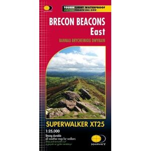 Harvey Maps Brecon Beacons East- The Black Mountains SUPERWALKER XT25 Harvey Maps Brecon Beacons East- The Black Mountains SUPERWALKER XT25