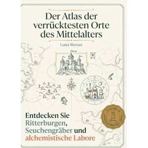 Werner, Luisa Der Atlas der verrücktesten Orte des Mittelalters: Entdecken Sie Ritterburgen, Seuchengräber und alchemistische Labore. Eine Zeitreise für Mittelalter-Fans und Liebhaber von Rittergeschichten Werner, Luisa Der Atlas der verrücktesten Orte des Mittelalters: Entdecken Sie Ritterburgen, Seuchengräber und alchemistische Labore. Eine Zeitreise für Mittelalter-Fans und Liebhaber von Rittergeschichten