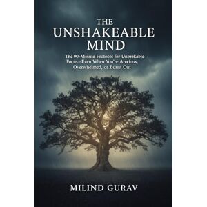 Gurav, Milind THE UNSHAKEABLE MIND: The 90-Minute Protocol for Unbreakable Focus—Even When You're Anxious, Overwhelmed, or Burnt Out Gurav, Milind THE UNSHAKEABLE MIND: The 90-Minute Protocol for Unbreakable Focus—Even When You're Anxious, Overwhelmed, or Burnt Out