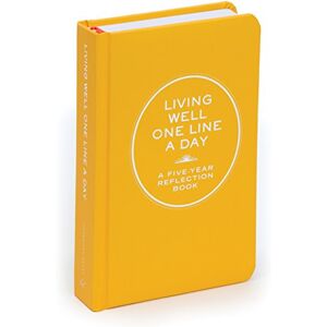 Chronicle Books Living Well One Line a Day: A Five-Year Reflection Book Chronicle Books Living Well One Line a Day: A Five-Year Reflection Book
