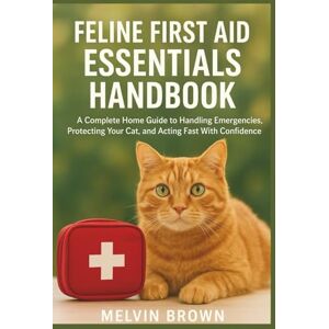 Brown, Melvin Feline First Aid Essentials Handbook: A Complete Home Guide to Handling Emergencies, Protecting Your Cat, and Acting Fast With Confidence Brown, Melvin Feline First Aid Essentials Handbook: A Complete Home Guide to Handling Emergencies, Protecting Your Cat, and Acting Fast With Confidence