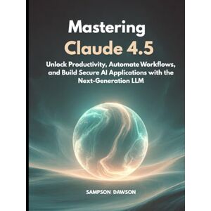 DAWSON, SAMPSON Mastering Claude 4.5: Unlock Productivity, Automate Workflows, and Build Secure AI Applications with the Next-Generation LLM DAWSON, SAMPSON Mastering Claude 4.5: Unlock Productivity, Automate Workflows, and Build Secure AI Applications with the Next-Generation LLM