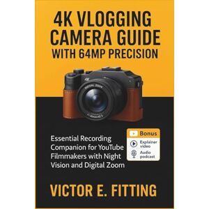 Fitting, Victor E. 4K Vlogging Camera Guide with 64MP Precision: Essential Recording Companion for YouTube Filmmakers with Night Vision and Digital Zoom Fitting, Victor E. 4K Vlogging Camera Guide with 64MP Precision: Essential Recording Companion for YouTube Filmmakers with Night Vision and Digital Zoom