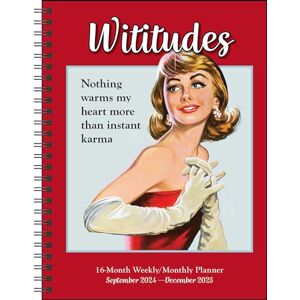 Wititudes 16-Month 2024-2025 Weekly/Monthly Planner Calendar: Nothing Warms My Heart More Than Instant Karma Wititudes 16-Month 2024-2025 Weekly/Monthly Planner Calendar: Nothing Warms My Heart More Than Instant Karma
