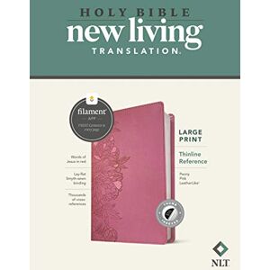 Tyndale NLT Large Print Thinline Reference Bible, Filament Enabled Edition (Red Letter, Leatherlike, Peony Pink, Indexed): New Living Translation, Peony Pink, Leatherlike, Thinline Reference, Filament Tyndale NLT Large Print Thinline Reference Bible, Filament Enabled Edition (Red Letter, Leatherlike, Peony Pink, Indexed): New Living Translation, Peony Pink, Leatherlike, Thinline Reference, Filament
