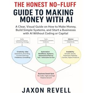 Revell, Jaxon The Honest No-Fluff Guide to Making Money with AI: A Clear, Visual Guide on How to Make Money, Build Simple Systems, and Start a Business with AI Without Coding or Capital Revell, Jaxon The Honest No-Fluff Guide to Making Money with AI: A Clear, Visual Guide on How to Make Money, Build Simple Systems, and Start a Business with AI Without Coding or Capital