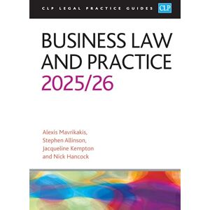 Alexis Mavrikakis Business Law and Practice 2025/26: Legal Practice Course Guides (LPC) Alexis Mavrikakis Business Law and Practice 2025/26: Legal Practice Course Guides (LPC)