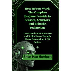 Harrison, Shen Hao How Robots Work: The Complete Beginner's Guide to Sensors, Actuators, and Robotics Technology: Understand Robot Brains (AI) and Bodies Motors Through Simple Explanations & DIY Projects Harrison, Shen Hao How Robots Work: The Complete Beginner's Guide to Sensors, Actuators, and Robotics Technology: Understand Robot Brains (AI) and Bodies Motors Through Simple Explanations & DIY Projects