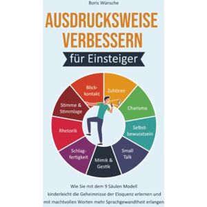 Wünsche, Boris Ausdrucksweise verbessern für Einsteiger: Wie Sie mit dem 9 Säulen Modell kinderleicht die Geheimnisse der Eloquenz erlernen und mit machtvollen Worten mehr Sprachgewandtheit erlangen Wünsche, Boris Ausdrucksweise verbessern für Einsteiger: Wie Sie mit dem 9 Säulen Modell kinderleicht die Geheimnisse der Eloquenz erlernen und mit machtvollen Worten mehr Sprachgewandtheit erlangen