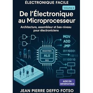 Deffo Fotso, Jean Pierre De l’Électronique au Microprocesseur : architecture, assembleur et bas-niveau pour électroniciens: COLLECTION L’ÉLECTRONIQUE FACILE (pour débutants & autodidactes) volume 6 Deffo Fotso, Jean Pierre De l’Électronique au Microprocesseur : architecture, assembleur et bas-niveau pour électroniciens: COLLECTION L’ÉLECTRONIQUE FACILE (pour débutants & autodidactes) volume 6