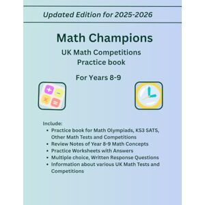 ks, Karrykss Math Champions UK Math Competitions Practice book For Years 8-9, Ages 12-14, Full Length Practice Tests, Study Guide, Variety of Questions(Numbers, ... with UK Curriculum, KS3 SATS, Olympiads ks, Karrykss Math Champions UK Math Competitions Practice book For Years 8-9, Ages 12-14, Full Length Practice Tests, Study Guide, Variety of Questions(Numbers, ... with UK Curriculum, KS3 SATS, Olympiads