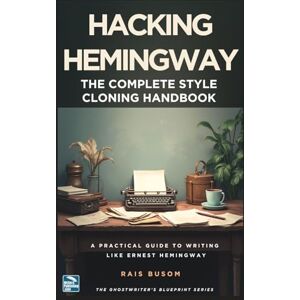 Busom, Rais HACKING Hemingway: The Complete Style Cloning Handbook: A Practical Guide to Writing Like Ernest Hemingway (The Ghostwriter's Blueprint: A Style Cloning Handbook) Busom, Rais HACKING Hemingway: The Complete Style Cloning Handbook: A Practical Guide to Writing Like Ernest Hemingway (The Ghostwriter's Blueprint: A Style Cloning Handbook)