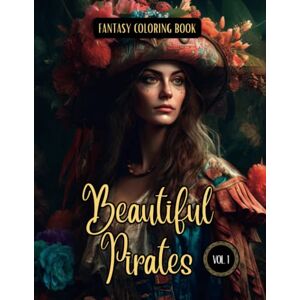 I., Elina Fantasy Coloring Book Beautiful Pirates Vol. 1: For Men and Women Images of Pirate Women with White and Black Backgrounds I., Elina Fantasy Coloring Book Beautiful Pirates Vol. 1: For Men and Women Images of Pirate Women with White and Black Backgrounds