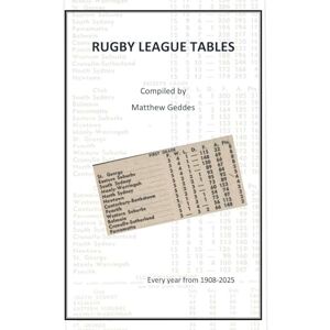 Geddes, Matthew Rugby League Tables Geddes, Matthew Rugby League Tables