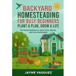 Vasquez, Jayme Backyard Homesteading for Busy Beginners: Plant a Plan, Grow a Life: No-Stress Systems to Save Time, Money, and Live Sustainably Vasquez, Jayme Backyard Homesteading for Busy Beginners: Plant a Plan, Grow a Life: No-Stress Systems to Save Time, Money, and Live Sustainably