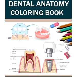 Publication, Snjezuli Dental Anatomy Coloring Book: Study tooth structure and oral anatomy through detailed coloring pages created for dental nursing and medical students Publication, Snjezuli Dental Anatomy Coloring Book: Study tooth structure and oral anatomy through detailed coloring pages created for dental nursing and medical students