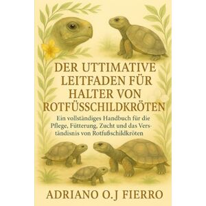 O.J FIERRO, ADRIANO DER ULTIMATIVE LEITFADEN FÜR HALTER VON ROTSTURTIER-HALTERN: Ein vollständiges Handbuch für die Pflege, Fütterung, Zucht und das Verständnis von Rotfußschildkröten O.J FIERRO, ADRIANO DER ULTIMATIVE LEITFADEN FÜR HALTER VON ROTSTURTIER-HALTERN: Ein vollständiges Handbuch für die Pflege, Fütterung, Zucht und das Verständnis von Rotfußschildkröten