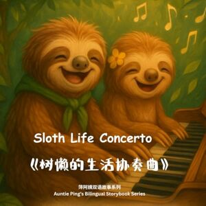 萍阿姨, Auntie Ping The Sloth Life Concerto 《树懒的生活协奏曲》: A bilingual picture book about mindfulness, music, and listening 一部关于专注聆听与音乐节奏的双语绘本: 9 (Auntie Ping’s Bilingual Storybooks Series 萍阿姨雙語故事書系列) 萍阿姨, Auntie Ping The Sloth Life Concerto 《树懒的生活协奏曲》: A bilingual picture book about mindfulness, music, and listening 一部关于专注聆听与音乐节奏的双语绘本: 9 (Auntie Ping’s Bilingual Storybooks Series 萍阿姨雙語故事書系列)