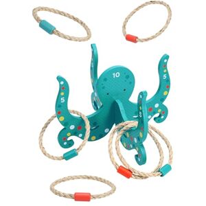 Petit Collage : Happy Octopus Wooden Hoopla Wooden Carnival Ring Toss Game with Rope Rings Perfect for Indoor or Outdor Play Great Birthday Party Activity or Gift for Kids Ages 3+ Petit Collage : Happy Octopus Wooden Hoopla Wooden Carnival Ring Toss Game with Rope Rings Perfect for Indoor or Outdor Play Great Birthday Party Activity or Gift for Kids Ages 3+