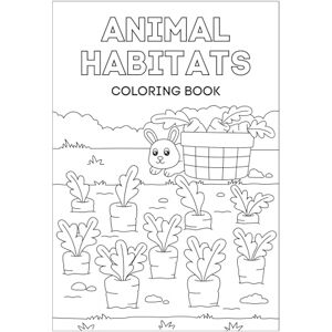 Lonso, Formmin Animal Habitats Coloring Booklet in Grayscale Illustrative Style Lonso, Formmin Animal Habitats Coloring Booklet in Grayscale Illustrative Style