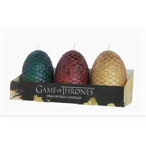 Insight Editions Game of Thrones House Dragon Eggs Sculpted Insignia Candle: Sculpted Dragon Egg Candles (Set of 3) Insight Editions Game of Thrones House Dragon Eggs Sculpted Insignia Candle: Sculpted Dragon Egg Candles (Set of 3)