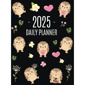 Press, Happy Oak Tree Hedgehog Daily Planner 2025: Make 2025 a Productive Year! Funny Forest Animal Hoglet Organizer: January-December Press, Happy Oak Tree Hedgehog Daily Planner 2025: Make 2025 a Productive Year! Funny Forest Animal Hoglet Organizer: January-December