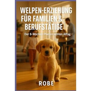 Robe Welpen-Erziehung für Familien und Berufstätige: Der 8-Wochen-Plan im echten Alltag – entspannt, alltagstauglich, ohne Stress Autor: Robe Welpen-Erziehung für Familien und Berufstätige: Der 8-Wochen-Plan im echten Alltag – entspannt, alltagstauglich, ohne Stress Autor: