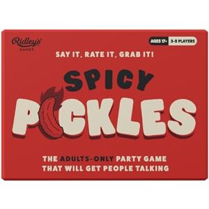 Ridley's Ridley’s Spicy Pickles Party Game Ages 17+ 3-8 Players 20+ Minutes Playing Time Ridley's Ridley’s Spicy Pickles Party Game Ages 17+ 3-8 Players 20+ Minutes Playing Time