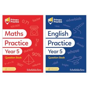 Schofield & Sims Primary Practice Maths and English Year 5 Question Book Bundle, Ages 9-10 Schofield & Sims Primary Practice Maths and English Year 5 Question Book Bundle, Ages 9-10