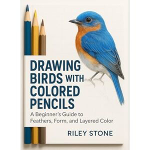 Stone, Riley DRAWING BIRDS WITH COLORED PENCILS: A Beginner's Guide to Feathers, Form, and Layered Color Stone, Riley DRAWING BIRDS WITH COLORED PENCILS: A Beginner's Guide to Feathers, Form, and Layered Color