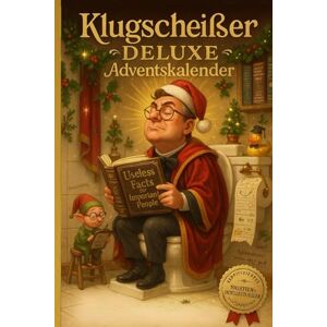 König, Paul Klugscheißer Deluxe Adventskalender – 24 Tage Quatsch-Wissen fürs Klo: Lustiger Adventskalender für Erwachsene – Tägliche Fun Facts, unnützes Wissen & ... zum Schmunzeln auf dem stillen Örtchen König, Paul Klugscheißer Deluxe Adventskalender – 24 Tage Quatsch-Wissen fürs Klo: Lustiger Adventskalender für Erwachsene – Tägliche Fun Facts, unnützes Wissen & ... zum Schmunzeln auf dem stillen Örtchen