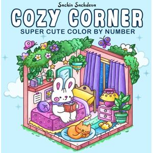 Sachdeva, Sachin Cozy Corner Color by Number: Super Cute Coloring Book for Adults and Teens with Charming Characters, Little Hygge Spaces and Nooks for Relaxation Sachdeva, Sachin Cozy Corner Color by Number: Super Cute Coloring Book for Adults and Teens with Charming Characters, Little Hygge Spaces and Nooks for Relaxation