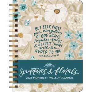 Loveall, Allison Scriptures and Florals 12-Month 2026 Hardcover Monthly/Weekly Planner Calendar Loveall, Allison Scriptures and Florals 12-Month 2026 Hardcover Monthly/Weekly Planner Calendar