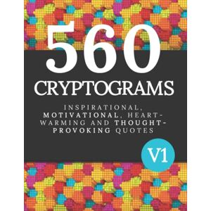 Books, Brain 560 Cryptograms: Great Cryptoquip Puzzle Book For Adults and Smart Kids Books, Brain 560 Cryptograms: Great Cryptoquip Puzzle Book For Adults and Smart Kids
