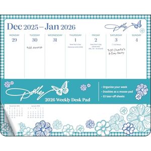 Andrews McMeel Publishing Dolly Parton 2026 Weekly Desk Pad Calendar Andrews McMeel Publishing Dolly Parton 2026 Weekly Desk Pad Calendar