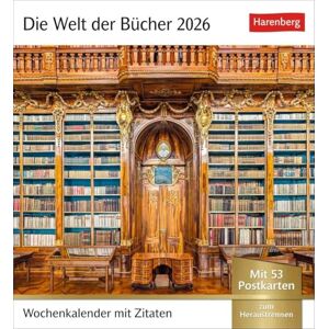 Die Welt der Bücher Postkartenkalender 2026 Wochenkalender mit 53 Literaturpostkarten: Von den schönsten Bibliotheken bis zum gemütlichen Lesesessel ... 53 Postkarten in einem Kalender Die Welt der Bücher Postkartenkalender 2026 Wochenkalender mit 53 Literaturpostkarten: Von den schönsten Bibliotheken bis zum gemütlichen Lesesessel ... 53 Postkarten in einem Kalender
