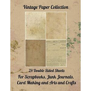 Media, Paper Moon Vintage Paper Collection: 24 Double Sided Sheets For Scrapbooks, Junk Journals, Card Making and Arts and Crafts Media, Paper Moon Vintage Paper Collection: 24 Double Sided Sheets For Scrapbooks, Junk Journals, Card Making and Arts and Crafts