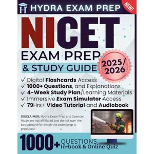 Ridge, Spencer NICET Exam Prep and Study Guide 2025-2026: 79hrs+ E-learning Tools, 1000+ Practice Questions, and In-depth Answers to Pass the National Institute for Certification in Engineering Technologies Exam Ridge, Spencer NICET Exam Prep and Study Guide 2025-2026: 79hrs+ E-learning Tools, 1000+ Practice Questions, and In-depth Answers to Pass the National Institute for Certification in Engineering Technologies Exam