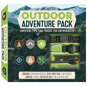 Sumerak, Marc Outdoor Adventure Pack: Survival Tips and Tricks for Enthusiasts Contains a Paracord Bracelet, 10-in-1 Multi-tool, Flint-striker, Compass, Stickers, Reflective Sheet, and a 48-page Book Sumerak, Marc Outdoor Adventure Pack: Survival Tips and Tricks for Enthusiasts Contains a Paracord Bracelet, 10-in-1 Multi-tool, Flint-striker, Compass, Stickers, Reflective Sheet, and a 48-page Book