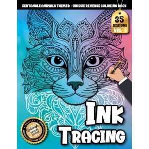 Creation, Inkley Ink Tracing Book For Adults: Creative Zentangle Animal Tracing Pages with Watercolor Touches for a Calm, Enjoyable Coloring Experience Creation, Inkley Ink Tracing Book For Adults: Creative Zentangle Animal Tracing Pages with Watercolor Touches for a Calm, Enjoyable Coloring Experience