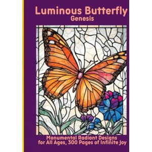 Moors, Emma Luminous Butterfly Genesis: Monumental Radiant Designs for All Ages, 300 Pages of Infinite Joy Moors, Emma Luminous Butterfly Genesis: Monumental Radiant Designs for All Ages, 300 Pages of Infinite Joy