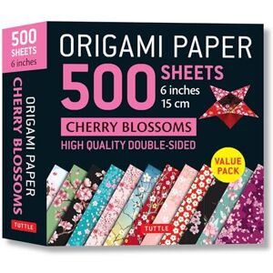 Tuttle Publishing Origami Paper 500 sheets Cherry Blossoms 6 inch (15 cm): Tuttle Origami Paper: High-Quality Double-Sided Origami Sheets Printed with 12 Different Patterns (Instructions for 6 Projects Included) Tuttle Publishing Origami Paper 500 sheets Cherry Blossoms 6 inch (15 cm): Tuttle Origami Paper: High-Quality Double-Sided Origami Sheets Printed with 12 Different Patterns (Instructions for 6 Projects Included)